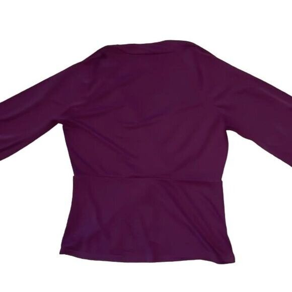 Coldwater Creek purple blouse, very soft, flowing and wrinkle-free. M (10-12) - Picture 9 of 14